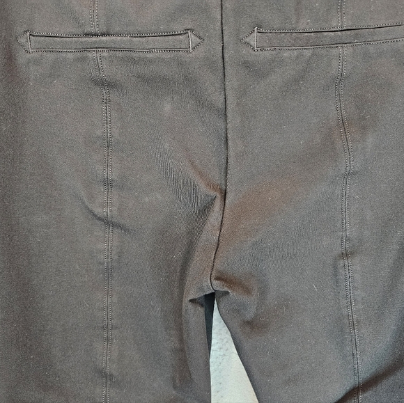 Spanx Women's Capri Pants Shapewear Sz L Black Thick Stretch Faux Pockets - Picture 8 of 13